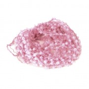 Cordón adornado con rocallas 2.4 mm para creaciones DIY - Hot Pink x3m