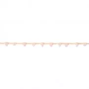Cordón adornado con rocallas 2.4 mm para creaciones DIY - Peach x3m