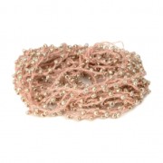 Cordón adornado con rocallas 2.4 mm para creaciones DIY - Sandy Brown x3m