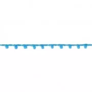 Cordón adornado con rocallas 2.4 mm para creaciones DIY - Azul Clair x3m