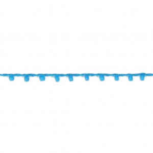 Cordón adornado con rocallas 2.4 mm para creaciones DIY - Azul Clair x3m