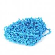 Cordón adornado con rocallas 2.4 mm para creaciones DIY - Azul Clair x3m