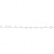 Cordón adornado con rocallas 2.4 mm para creaciones DIY - Blanco x3m|raw }}