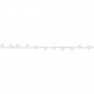 Cordón adornado con rocallas 2.4 mm para creaciones DIY - Blanco x3m