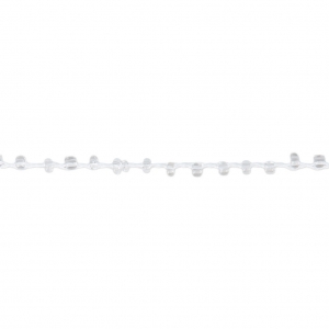 Cordón adornado con rocallas 2.4 mm para creaciones DIY - Transparent x3m