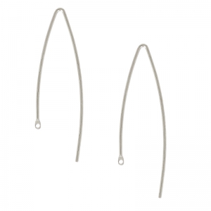 Pendientes hilo 36 mm chapado en plata finax2