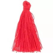 Borla de hilo imitación seda 35 mm Rojo