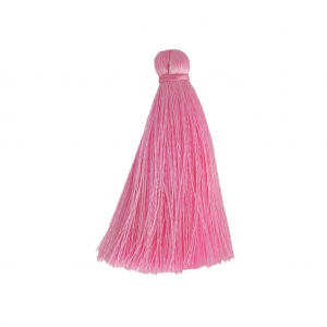 Borla de hilo imitación seda 40 mm Rosa