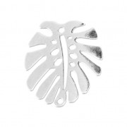Entrepieza 2 agujeros Hoja de Filodendro 18x16 mm de Plata 925 x1|raw }}