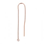 Pendientes 48+40mm de Rosa Gold filled x2