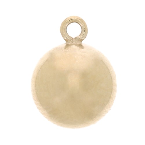 Dije con forma de bola 3 mm de Gold filled x4