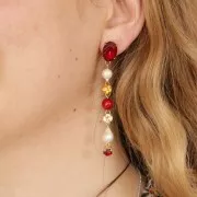 Pendientes para cabuchones PureCrystal 4120 14x10 mm dorado x2