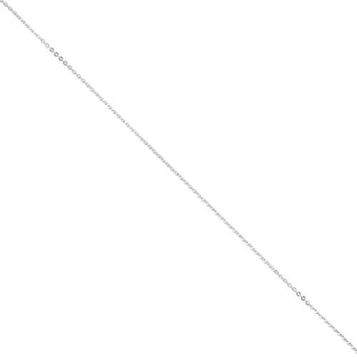 Cadena eslabón de Forçat ovalada 1 mm de Plata 925 x1m
