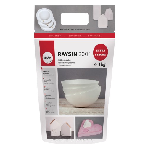 Raysin 200 - Polvo de cerámico blanco para moldeado x1kg