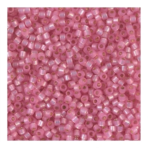 Miyuki Delica 10/0 DBM0625 - Dyed Rosa Siver Lined Alabaster x8g