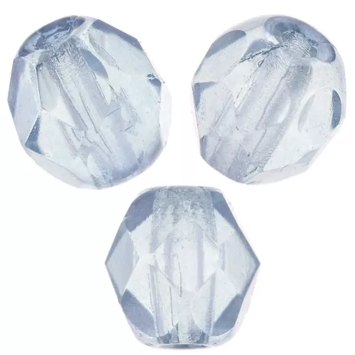 Facetadas 4 mm Crystal Baby Blue Luster x50