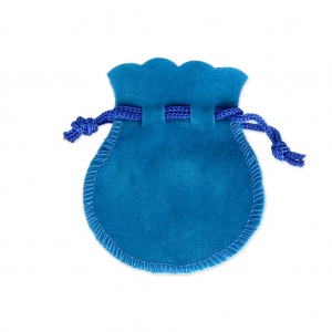 Bolsa de microfibra 75X65 mm Azul x1