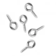 Anillas para insertar 5 mm con rosca 4 mm de Acero inox  x10