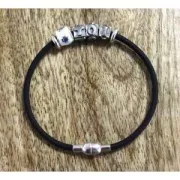 Abalorio charm agujero grande resina epoxi y strass De Plata 925 - Rings - Blanco x1