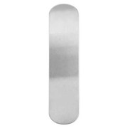 Pulseras de aluminio ImpressArt 150x38 mm para moldear y personalizar x4