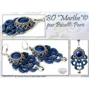 Tupis en cristal PureCrystal 5328 4 mm Majestic Blue x50