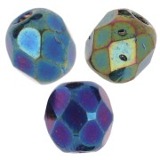 Cuentas facetadas 4 mm Jet Mat Green Iris x50|raw }}