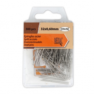 Imperdible de metal extra finas 32x0.60 mm de Acero x300