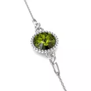 Entrepieza engaste para cabuchón PureCrystal 1122 8 mm De Plata 925 x1