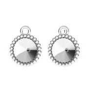 Colgante bola para cabuchones PureCrystal 1122 8 mm De Plata 925 x1