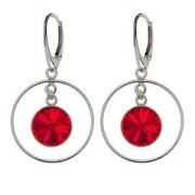 Colgante redondo 24 mm para cabuchón PureCrystal 1122 12 mm - De Plata 925 x1