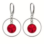 Colgante redondo 24 mm para cabuchón PureCrystal 1122 12 mm - De Plata 925 x1