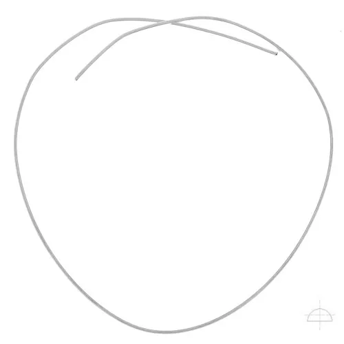 Hilo jonc semi-duro 3x1.5 mm De Plata 925 x 50 cm
