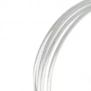 Hilo semirredondo semiduro - recocido - 2x1 mm - Plata 925 x 1 m