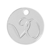 Dije/Chapa Personalizada con tu logo o marca Redonda 12 mm de Plata 925x100