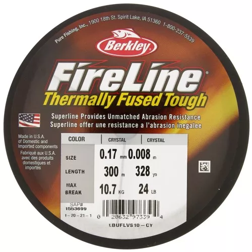 Hilo Fireline - Berkley línea Fireline Crystal (24LB) Crystal x300 m
