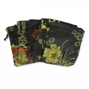 Bolsillo de Satén 120x130mm Negro x1