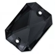 Cabuchón Emerald Cut 3252 14X10 mm Jet x1