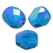 Capri Blue - Facetadas 4 mm Capri Blue AB x50 Facetadas 4 mm Capri Blue AB x50
