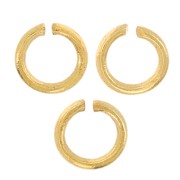 Anillas abiertas 3x0.5 mm - De Fabricación Europea - Dorado con oro fino x50|raw }}