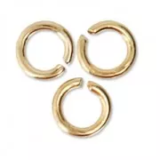 Anillas abiertas 3x0.6 mm - De Fabricación Europea - Dorado con oro fino x50
