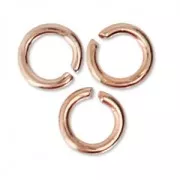 Anillas abiertas 3x0.6 mm - De Fabricación Europea - dorado rosa x50