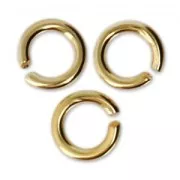 Anillas abiertas 4x0.8 mm - De Fabricación Europea - Dorado con oro fino x50