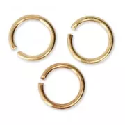 Anillas abiertas 4X0.5 mm - De Fabricación Europea - Dorado con oro fino x50