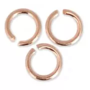 Anillas abiertas 4X0.7 mm - De Fabricación Europea - dorado rosa x50