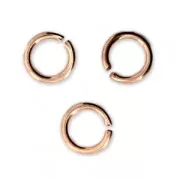 Anillas abiertas 5X0.8 mm - De Fabricación Europea - dorado rosa x50