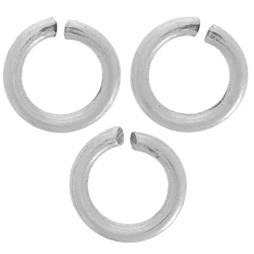 Anillas abiertas 6X1  mm - De Fabricación Europea - plateado envejecida x50