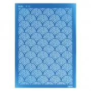 Silk Screen Moiko para Arcilla polimérica 74x105 mm - Burbujas 9.12