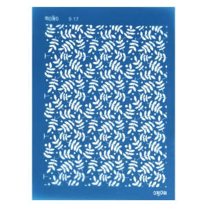 Silk Screen Moiko para Arcilla polimérica 74x105 mm - Helecho 9.17