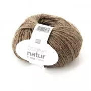 Lana Creativa Natur - Rico Design - Ovillo de hilo de cáñamo - Brun Claro 002 x50g