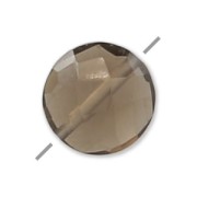 Cuenta Smoky Quartz facetado disco 6 mm x1|raw }}